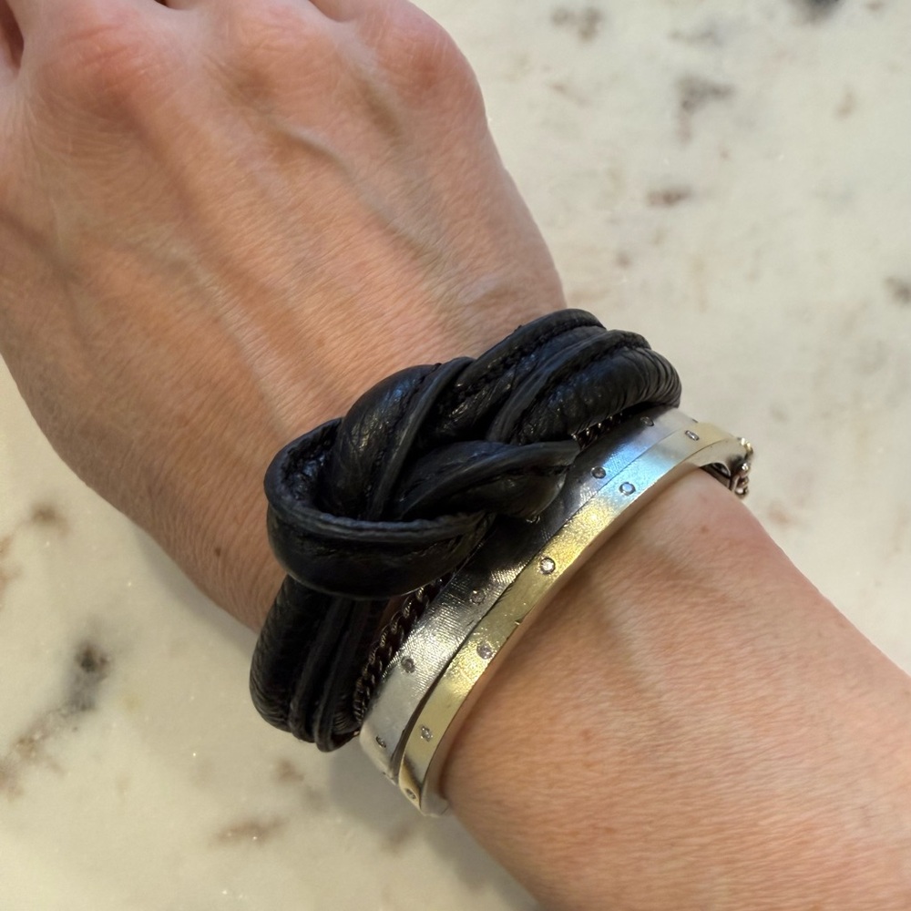 Marc by Marc Jacobs Nautical Knot Leather Bracelet